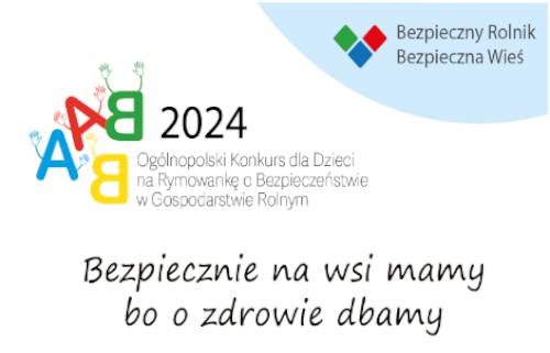 Grafika /  KRUS V Ogólnopolski Konkurs dla Dzieci na Rymowankę o Bezpieczeństwie w Gospodarstwie Rolnym